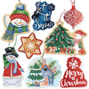 Christmas Gift Tags with String 60 Count(15 Assorted Glitter, Foil, Printed Designs for Xmas Holiday Present Wrapping)