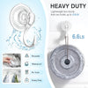 VIS'V Suction Cup Hooks, Small Clear Heavy Duty Vacuum Suction Hooks with Wipes Shower Suction Cup Hangers Removable Reusable Window Glass Door Suction Holder for Bathroom Kitchen Decor - 4 Pcs