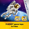 LEGO Creator 3 in 1 Space Astronaut Toy, Building Set Transforms from Astronaut Figure to Space Dog to Viper Jet, Space-Themed Gift Idea for Boys and Girls Ages 9 Years Old and Up, 31152