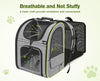 Pecute Cat Carrier Backpacks, Expandable Cat Backpack with Breathable Mesh, Pet Carrier Backpack for Cats Small Dogs Puppies Up to 17 Lbs, Dog Carrier Backpack Great for Travel Hiking Camping Outdoor