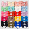 40 Pcs Hair Bows for Girls Toddler Hair Ties 3 Inch Bow Rubber Bands Ponytail Holders Elastics Pigtail Bows Hair Accessories for Girls Baby Toddler