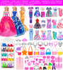 105 Pcs Doll Closet Wardrobe Set Dream Closet Playest Doll Clothes and Accessories for 11.5 Inch Girl Doll Including Wardrobe,Shoes Rack,Dress,Shoes Hangers,Necklace and Other Accessories(No Doll)