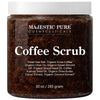 MAJESTIC PURE Arabica Coffee Scrub - All Natural Exfoliating Body Scrub for Skin Care, Stretch Marks, Acne & Cellulite, Reduce the Look of Spider Veins, Eczema, Age Spots & Varicose Veins - 10 Ounces