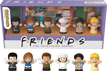 Little People Collector Friends TV Series Special Edition Figure Set for Adults & Fans, 6 Characters in a Display Gift Package