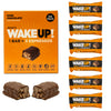 WAKE UP! Caffeinated Protein Bars (1 Bar = 3 Espressos) - Vegan Dark Chocolate with 250mg of Plant Based Caffeine, Low Sugar, Gluten Free, Dairy Free, Egg Free, Non-GMO, Kosher Ingredients - Brain Focus, Clarity & Sustained Energy Boost, 6-Pack