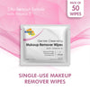 Diamond Wipes Face Cleansing and Waterproof Makeup Remover Wipes, Case of 50 Wipes, Alcohol Free Wipes with Vitamin E