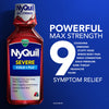 vicks nyquil severe cold and flu relief liquid berry flavored medicine, maximum strength, 9-symptom nighttime relief for fever, sore throat, nasal congestion, sinus pressure, sneezing, cough, 12 fl oz (expiry -7/31/2024)