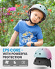 OutdoorMaster Youth & Kids Bike Helmet - Adjustable Multi-Sports Skateboard Helmet with Removable Liners for Balance Bike, Toddler Scooter, One Wheel Hoverboard