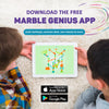 Marble Genius Marble Run Booster Set - 20 Pieces Total (Marbles Not Included), Construction Building Blocks Toys for Ages 3 and Above, with Instruction App Access, Add-On Set, Primary