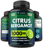 Citrus Bergamot Extract 1000mg - Organic Citrus Bergamot Supplement for Heart, Immune System Support, and Healthy Aging - Pure, Vegan Bergamot Capsules