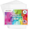 Magtech Magnetic Pocket Picture Frame, White, Holds 4 x 6 Inches Photos, 10 Pack (14610)