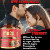 2 packs 90 capsules 6 months - 8050mg maca root supplement - 7in1 with ashwagandha root, ginseng root, tribulus terrestris & more - reproductive health, strength & immune support (expiry -1/31/2027)