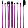 Real Techniques Everyday Eye Essentials Makeup Brush Kit, Eye Makeup Brushes for Eye Liner, Eyeshadow, Brows, & Lashes, Natural Makeup, Synthetic Bristles, Cruelty-Free & Vegan, 8 Piece Set