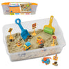 Creativity for Kids Sensory Bin: Construction Zone Playset - Preschool Learning Activities, Excavator Toys for Boys Ages 3-5+, Outdoor Toys and Gifts for Kids