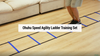 Ohuhu Agility Ladder Speed Training Set: 12 Rung 20ft Soccer Training Equipment with 12 Cones, 4 Steel Stakes, Instruction Manual & Carrying Bag for Soccer Football Exercise Sports Footwork Training