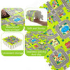 PLAY 10 Baby Play Mats for Floor, Foam Play Mat, City Road Track Puzzle Mat 9 Pieces