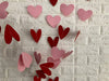 80 Heart Garland Red & Pink- Valentines Day Decoration, Hanging Hearts, Valentines Day Banner, Hanging Valentines Garland, Valentine's Day Decorations, Large Heart Valentines?NO DIY?