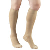 Truform Short Length Surgical Stockings, 18 mmHg Compression for Men and Women, Reduced Length, Closed Toe, Beige, Large - Short Length