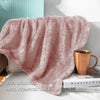 Exclusivo Mezcla Plush Extra Large Fleece Throw Blanket for Couch,Bed and Sofa (50x70 inches, Dusty Pink) Soft, Warm, Lightweight