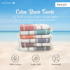 LANE LINEN 100% Cotton Beach Towel with Bag 6 Piece Towels Oversized 39