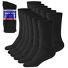 Debra Weitzner Men's 6-pack Diabetic Crew Socks,Black,10-13