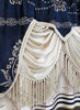 GOHD Harmony Horizon. Jacquard Window Curtain Panel Drape with Attached Fancy Valance. 2pcs Set. Each pc 54