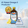 Carlson - The Very Finest Fish Oil, 1600 mg Omega-3s, Liquid Supplement, Norwegian, Wild-Caught, Sustainably Sourced , Lemon, 16.9 Fl Oz