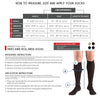 Truform Compression Socks, 30-40 mmHg, Men's Dress Socks, Knee High Over Calf Length, Black, X-Large