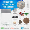 NATIONAL GEOGRAPHIC Dinosaur Terrarium Kit for Kids - Multicolor Light Up Terrarium Kit for Kids, Build a Dinosaur Habitat with Real Plants & Fossils, Science Kit, Dinosaur Toys for Kids, Kids Science