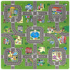 Sorbus Traffic Play mat Puzzle Foam Interlocking Tiles - Kids Road Traffic Play Rug - Children Educational Playmat Rug - Great for Playing with Toy Cars Trucks (9 Tiles with Borders)