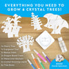 NATIONAL GEOGRAPHIC Craft Kits for Kids - Crystal Growing Kit, Grow 6 Crystal Trees in Just 6 Hours, Educational Craft Kit with Art Supplies, Geode Specimen, STEM Arts & Crafts Kit