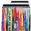 Medal Holder Display Hanger Rack Frame - Sturdy Wall Mount Medals Easy to Install-20PCS Hooks Black Color-race sports medal holder display hanger for gymnastic,soccer,runner,wrest,football,basketball