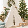 Tiny Land Teepee Tent for Kids Indoor, Canvas Toddler - Girls & Boys, Washable Tipi Boho Fodable Play