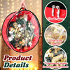 Dunzy 8 Pieces Christmas Wreath Storage Bag Garland Wreath Container Tear Resistant Fabric Round Wreath Boxes with Clear Window for Storage for Xmas Holiday Ornament (Red, Green,30'')