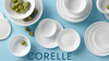 Corelle Vitrelle Salad Plates Set, Triple Layer Glass and Chip Resistant, Lightweight Square 9-Inch Plates, White, 6-Piece