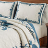 Tommy Bahama - King Quilt, Cotton Lightweight Bedding, Pre-Washed for Added Softness (Aloha Pineapple Blue, King)