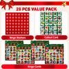 JOYIN 28 Players Christmas Bingo Cards (5x5) for Kids Xmas Party Supplies Goodies Games, Kids School Classroom Goody Gift Filler Stuffers, Indoor Family Activities (Christmas)