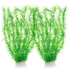 JIHAQUA Aquarium Decor Plastic Plants Extra Large 21 Inches Artificial Fish Tank Plants Tall Fish Tank Decorations (Green 2pcs)