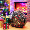 Zhengmy 30'' 24'' Christmas Wreath Storage Container - 4 Pack Clear Xmas Bags with Handle and Dual Zipper Plastic Decorative Protector for Seasonal Holiday Garland (Black)