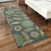 Maples Rugs Reggie Floral Runner Rug Non Slip Hallway Entry Carpet [Made in USA], Multi, 2 x 6