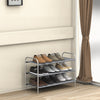 Simple Houseware 3-Tier Shoe Rack Storage Organizer, Grey