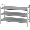 Simple Houseware 3-Tier Shoe Rack Storage Organizer, Grey