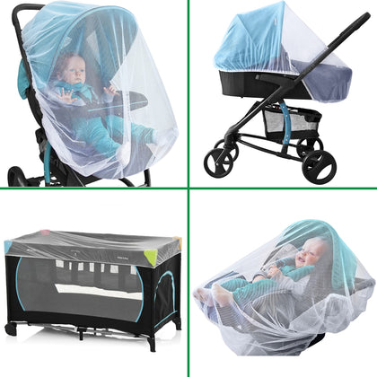 Baby Mosquito Net for Stroller, Car Seat & Bassinet - Premium Infant Bug Netting for Jogger, Carrier & Pack N Play - Toddler Canopy & Gift Packaging