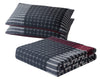 All American Collection New 3pc Plaid Printed Reversible Bedspread/Quilt Set (Full/Queen Size)