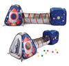 UTEX 3pc Space Astronaut Pop Up Play Tents with Tunnels for Kids, Boys, Girls, Babies and Toddlers, Indoor/Outdoor Playhouse -Stem Inspired Design W/Solar System & Planet