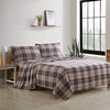 Eddie Bauer - Queen Sheets, Cotton Flannel Bedding Set, Brushed for Extra Softness, Cozy Home Decor (Montlake Plaid, Queen)