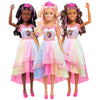 Barbie 28-inch Best Fashion Friend Unicorn Party Doll, Black Hair, Kids Toys for Ages 3 Up by Just Play