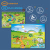 Magnetic Portable Playboard Cute Zoo Ainimal Magnets Create Scene for Todder Kids Perfect Preschool Learning Travel Toy (51 Pcs)