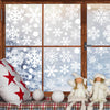 321pcs Christmas Window Clings for Glass Windows 9sheets Christmas Window Decals Snowflakes Christmas Decorations Christmas Window Stickers for Kids Holiday Window Clings Winter Wonderland Decorations