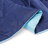 Amazon Basics Reversible Lightweight Microfiber Comforter Blanket, Twin/Twin XL, Navy/Sky Blue